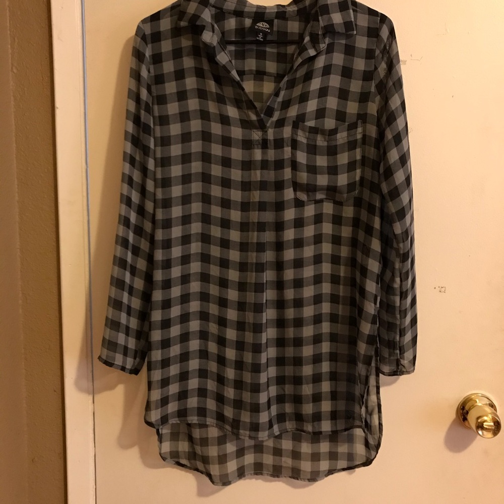 Plaid Gingham Blouse